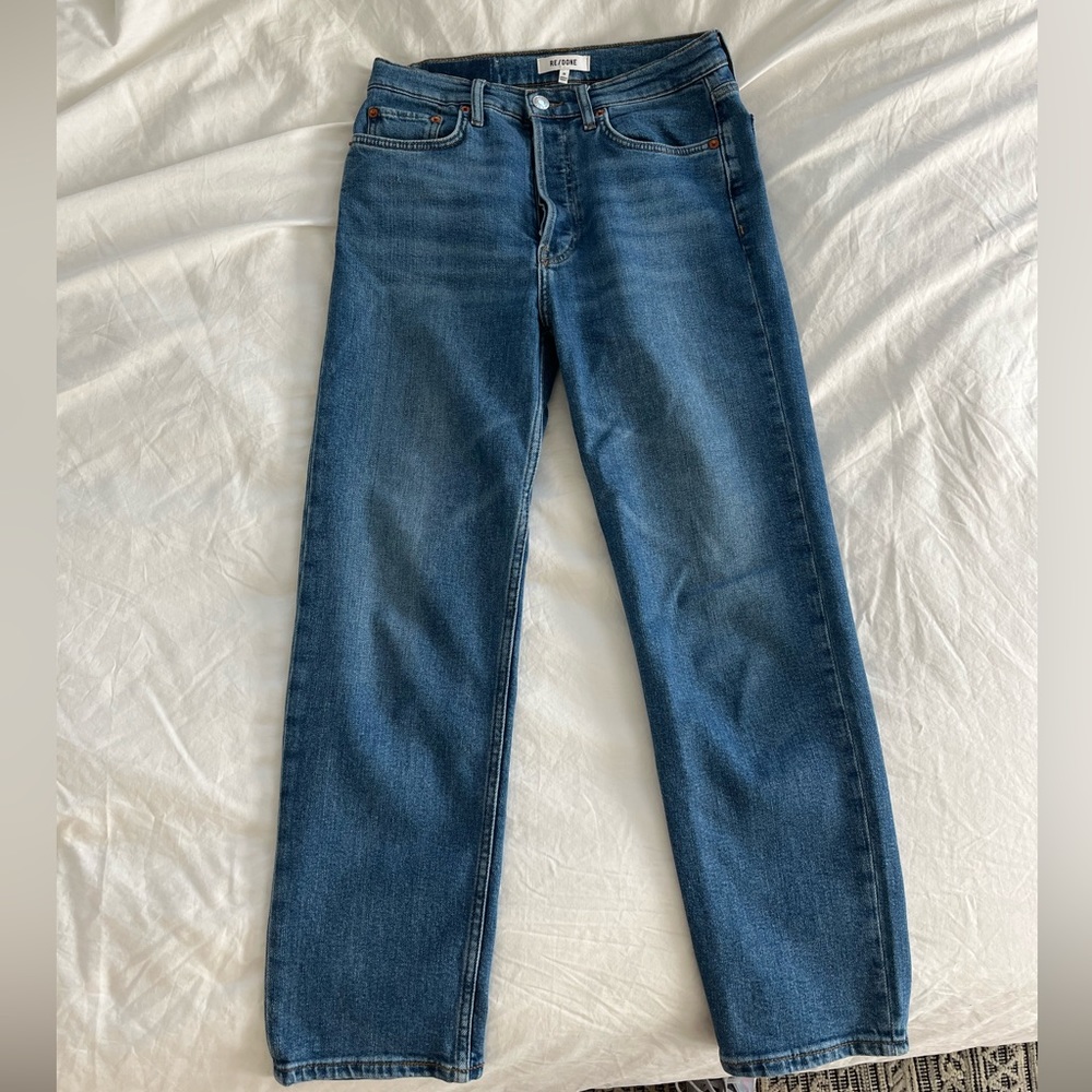 RE/DONE 70’s Stove Pipe jeans in size 28.